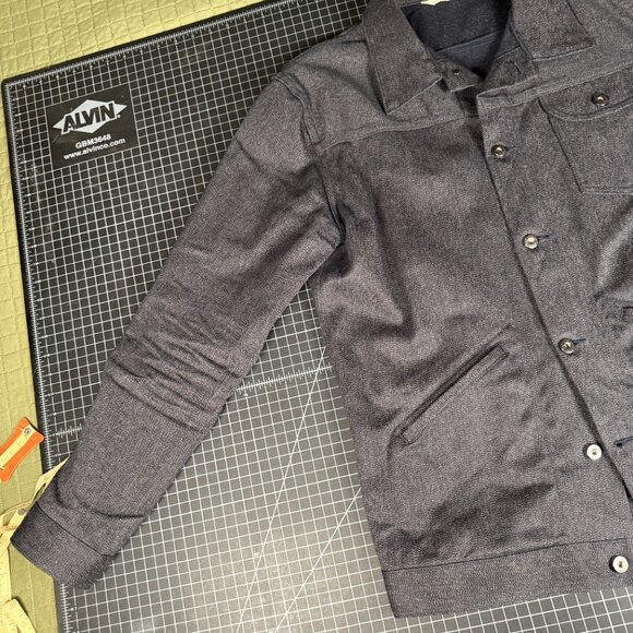 3Sixteen Denim Jacket Navy Black - XLarge - Made in USA - Picture 4 of 16